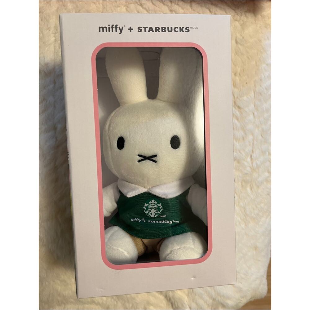 Starbucks White Miffy Bunny Plush